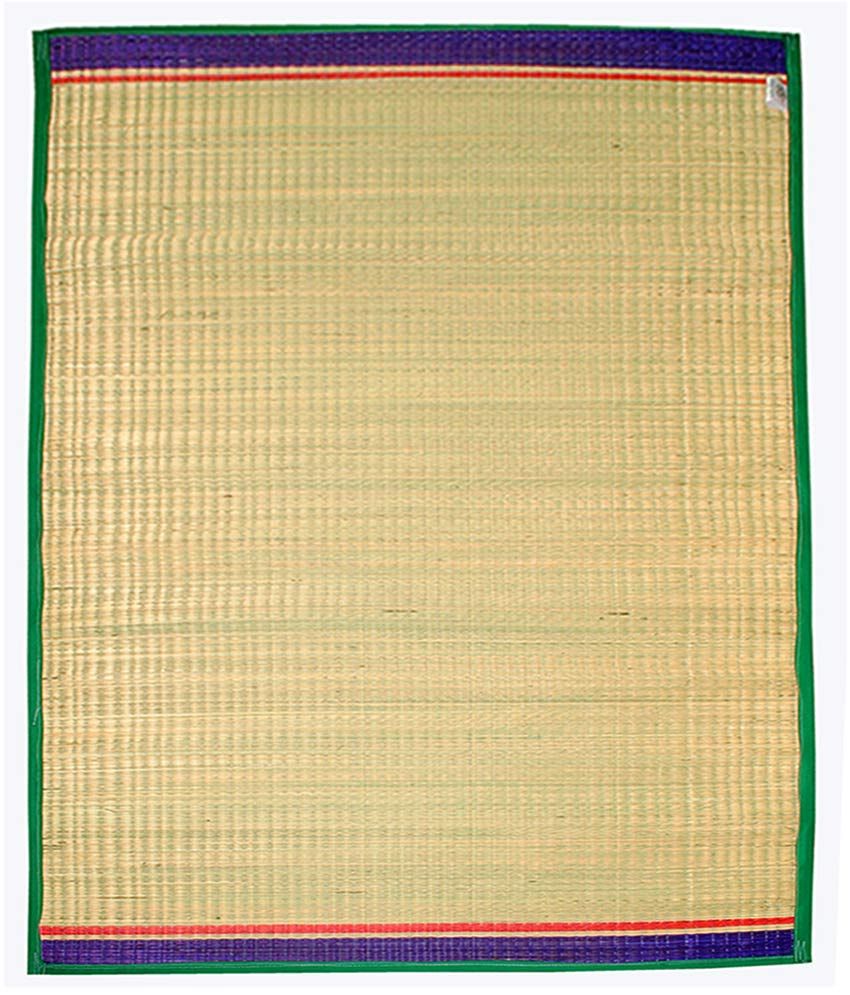 Bismi Mats Beige Plain Korai Grass Floor Mat Buy Bismi Mats Beige