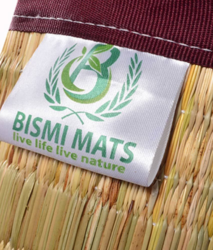 Bismi Mats Beige Plain Korai Grass Floor Mat Buy Bismi Mats Beige
