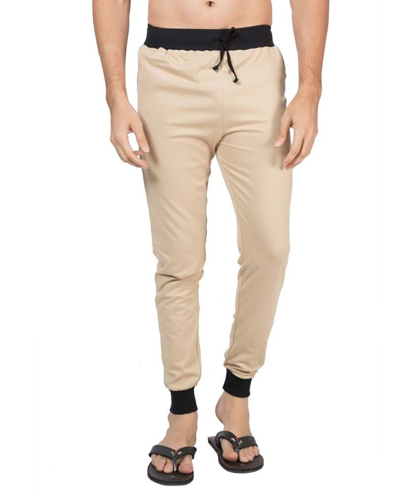 mens beige track pants