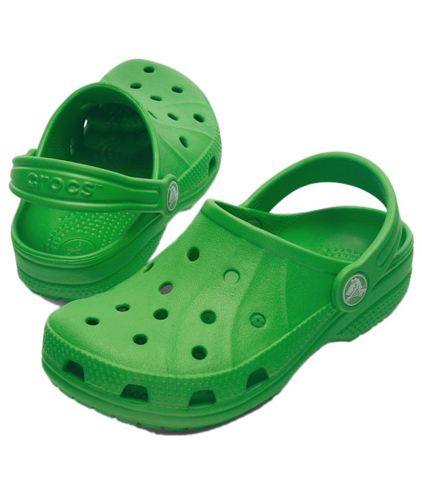  Crocs  Roomy Fit Green  Clog For Kids Price in India Buy 