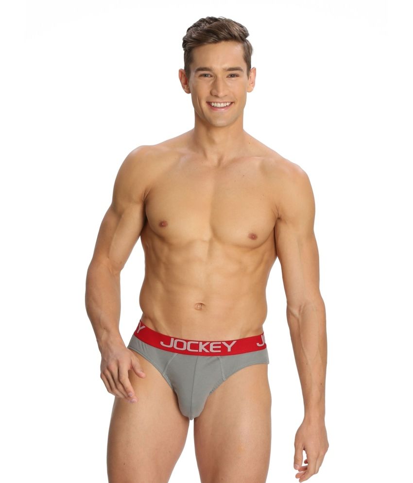 Jockey Grey Underwear Combo Pack of 2 