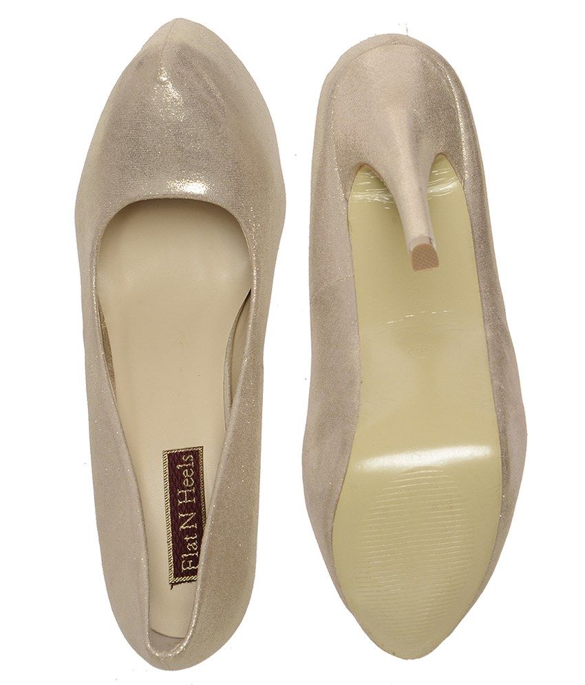 tan pumps flat