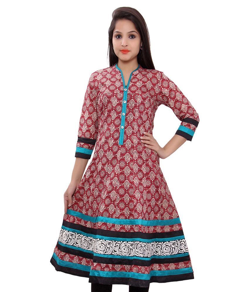 anarkali cotton kurti