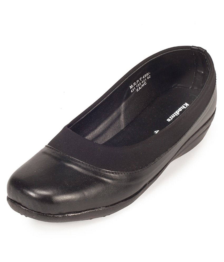 khadims formal black shoes