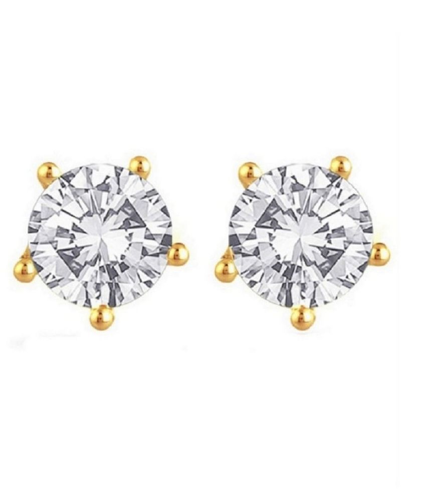 Archi Collection Gold Plated Mangalsutra Set With CZ EarCuff , Bali & Solataire Stud Earrings