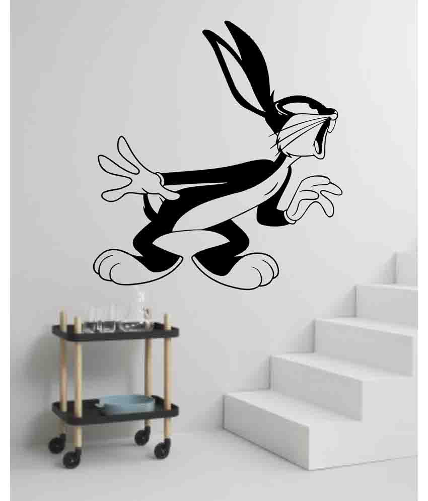 Veldeco Black Vinyl Cartoon Wall Sticker - Buy Veldeco Black Vinyl Cartoon  Wall Sticker Online at Best Prices in India on Snapdeal