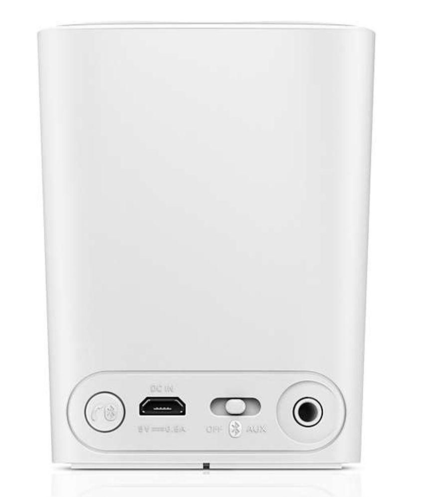 Philips BT100W/00 Wireless Portable Speakers with Mic White Buy