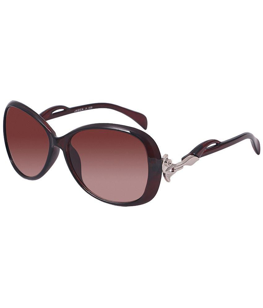 HH Brown Oval Frame Sunglasses for Women - Buy HH Brown Oval Frame ...