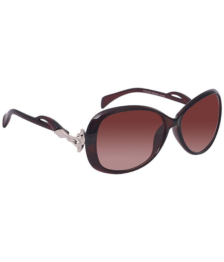 HH Brown Oval Frame Sunglasses for Women - Buy HH Brown Oval Frame ...