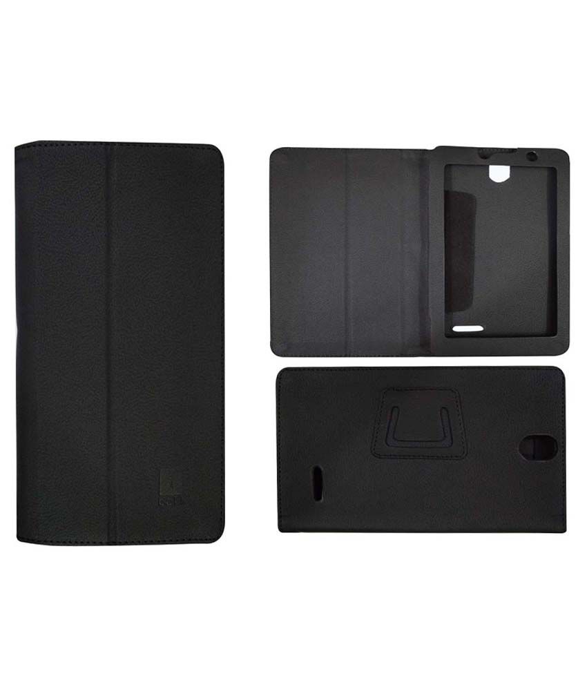     			Colorcase Flip Cover for IBall Slide Gorgeo 4GL - Black
