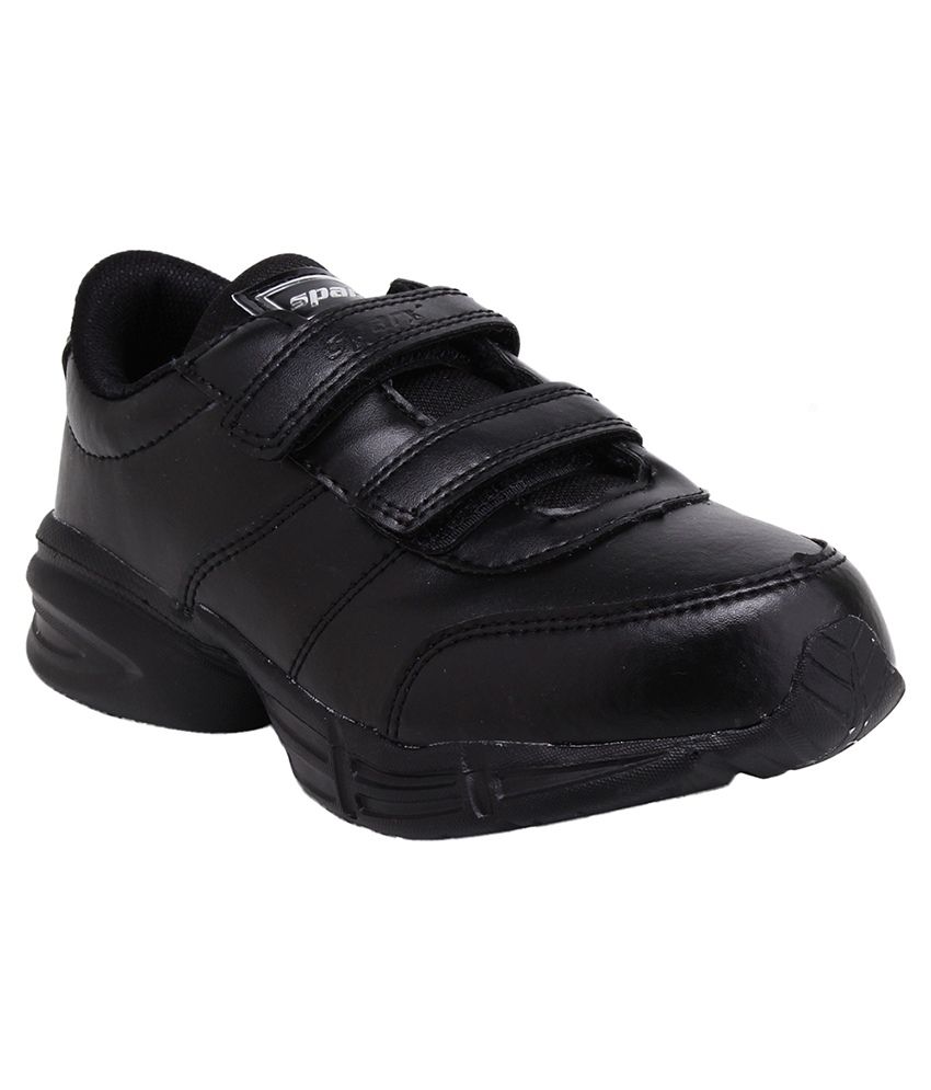 Sparx Black Leather Sport Shoes For Kids Price in India- Buy Sparx ...