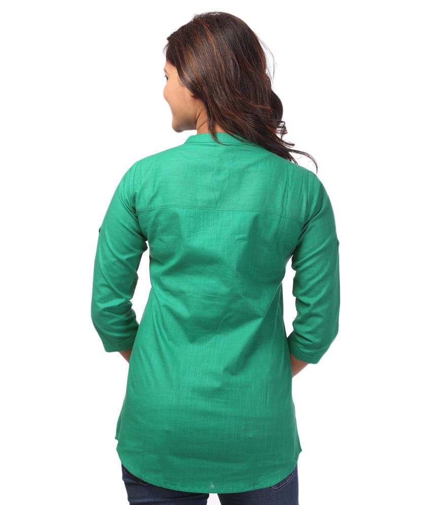 Divya Green Linen Tunics Buy Divya Green Linen Tunics Online at Best