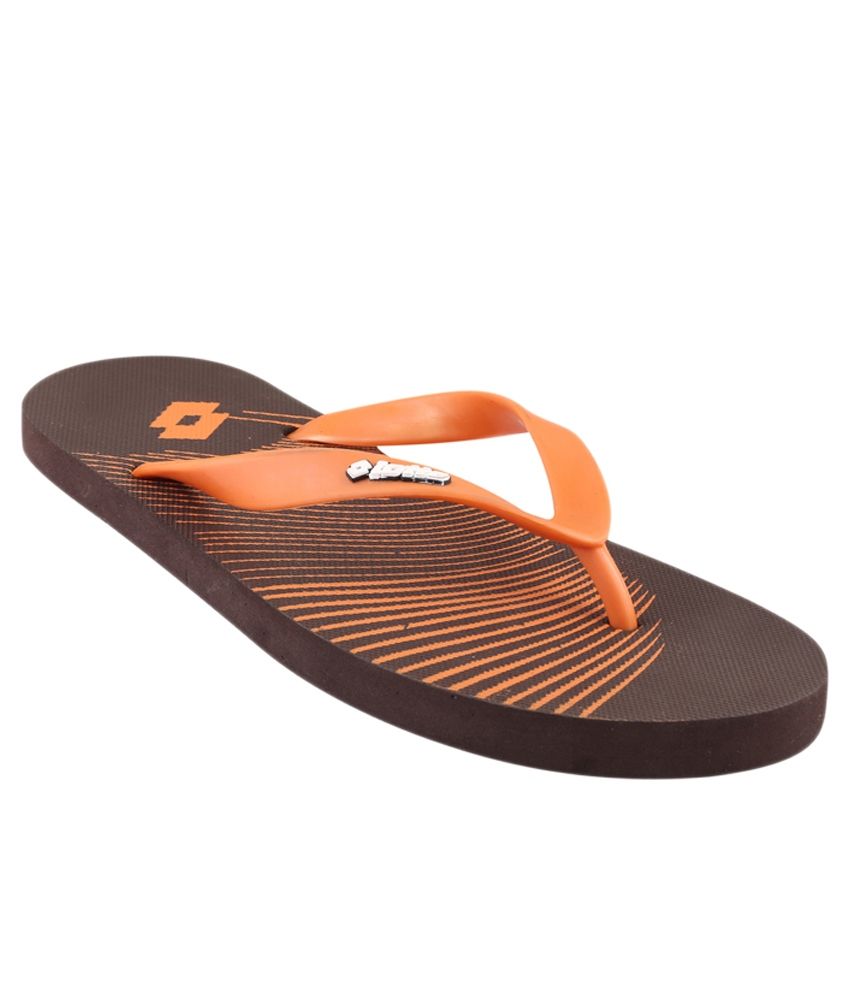 orange adidas flip flops