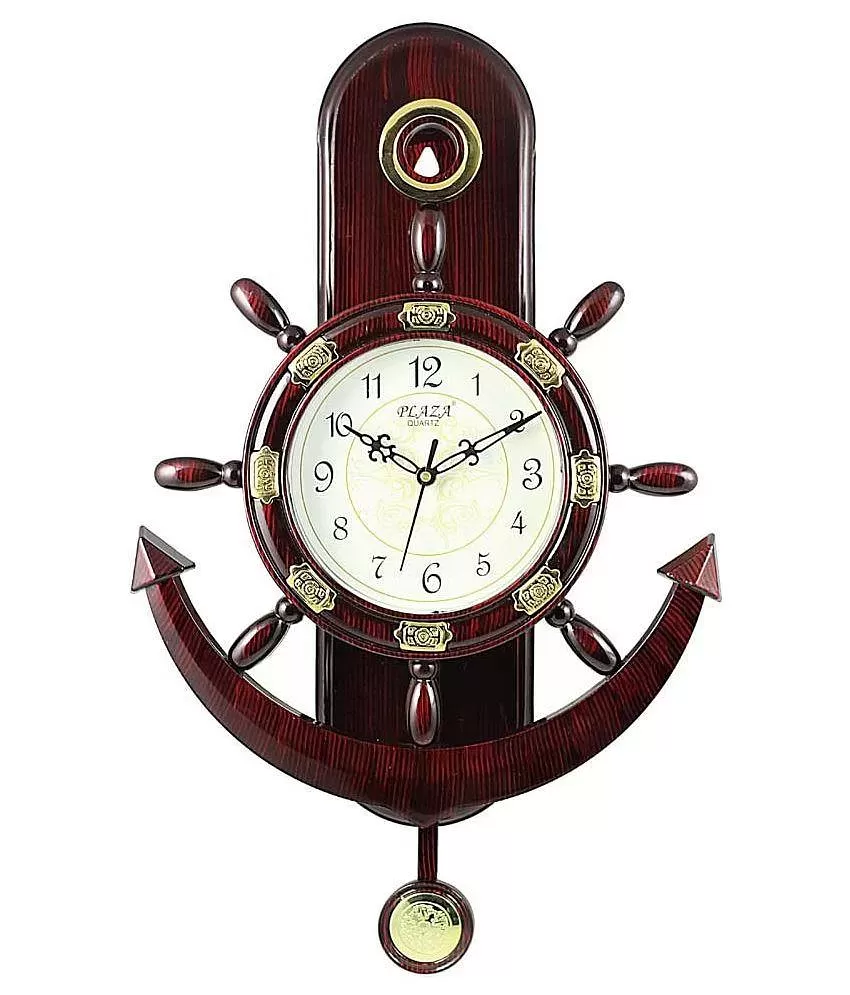 Plaza Brown Pendulum Wall Clock - diwar watch, home watch: Buy Plaza Brown  Pendulum Wall Clock - diwar watch, home watch at Best Price in India on  Snapdeal