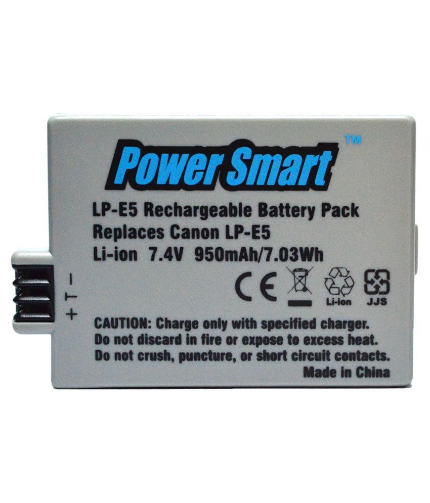 Power Smart 950 mAh 7.4V Li ion Battery for Canon LP E5