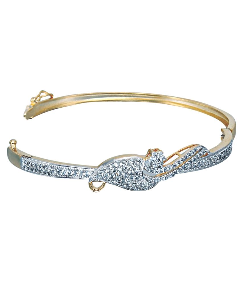 Affinity Jewellers Golden Alloy Kada Buy Affinity Jewellers Golden