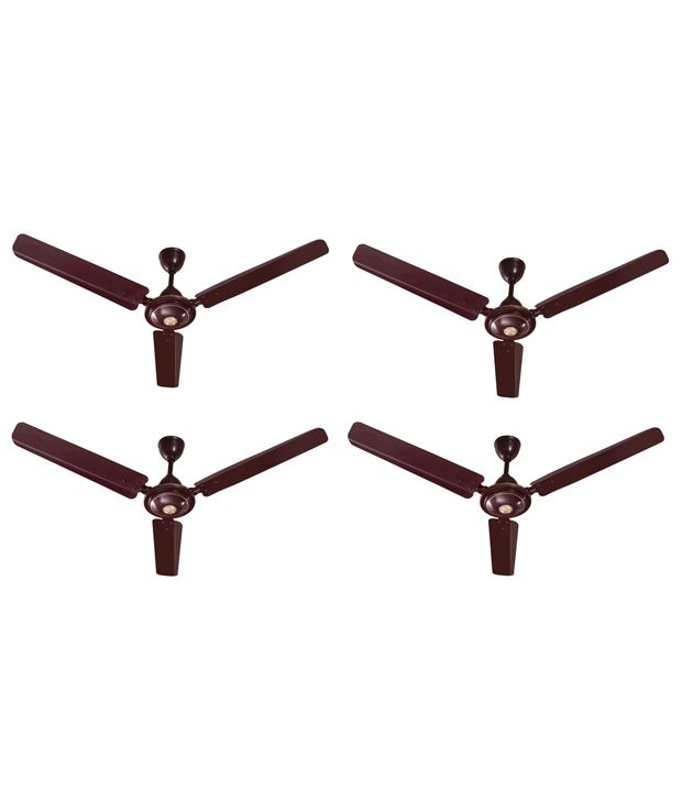 Grind Sapphire 48 Toofan Ceiling Fan Brown Set Of 4 Price in India