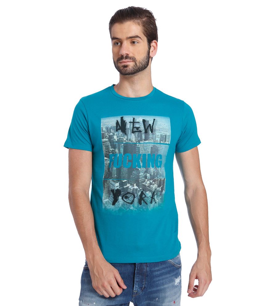 jack and jones blue tshirt