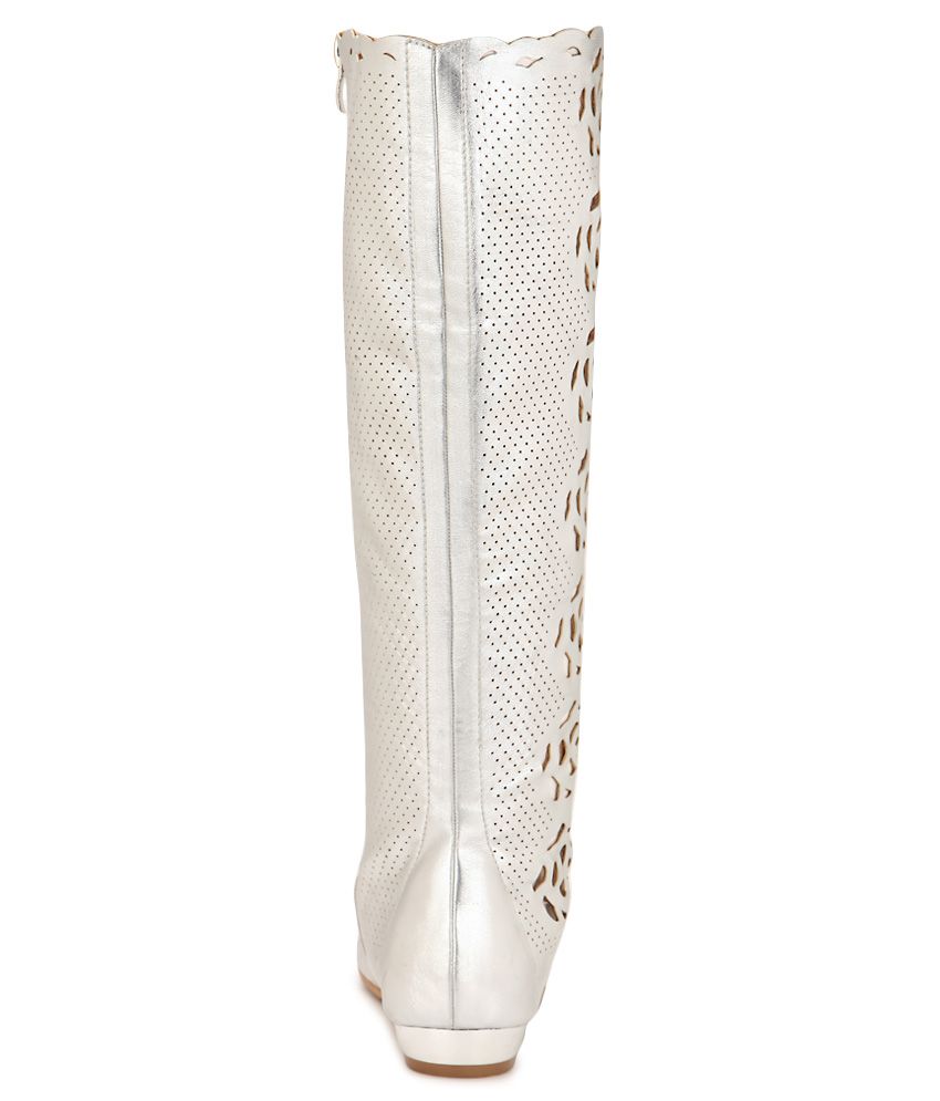 silver cowboy boots for women