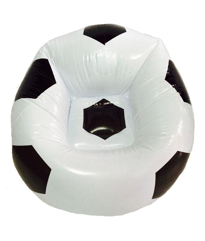 a r enterprises inflatable football chair for kids  white