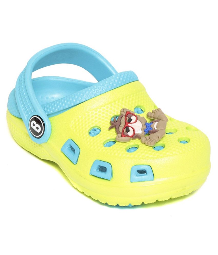 Bonkerz Yellow and Blue Clogs For Kids 