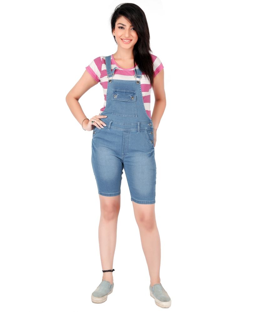 FCK3 Blue Denim Jumpsuits Buy FCK3 Blue Denim Jumpsuits Online at