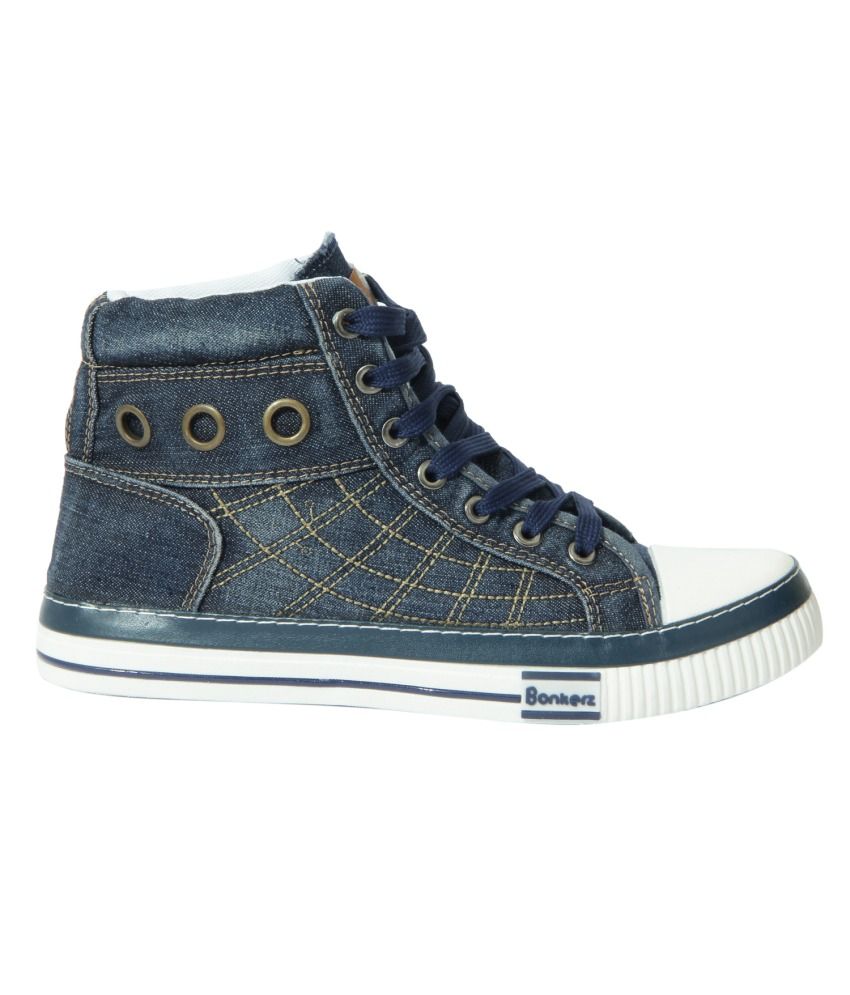 Bonkerz Navy Canvas Shoes - Buy Bonkerz Navy Canvas Shoes Online at ...