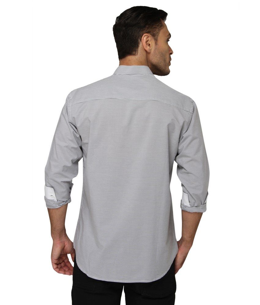 Bluvior Grey Casuals Slim Fit Shirt Buy Bluvior Grey Casuals Slim Fit