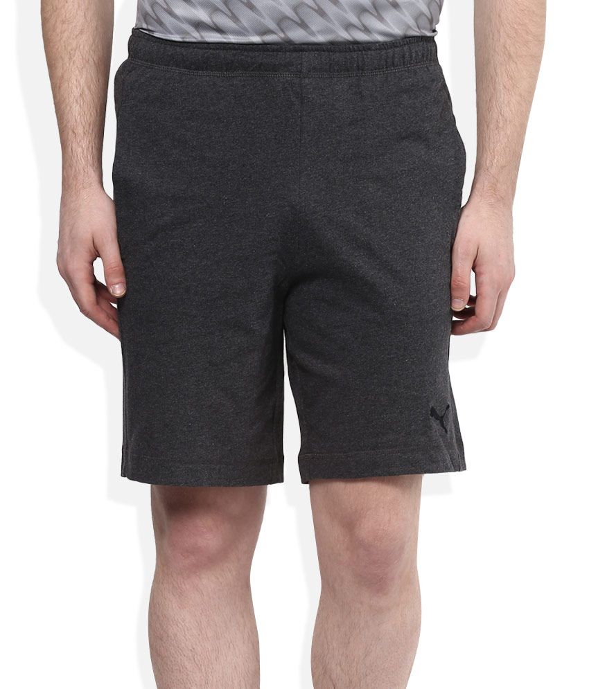 grey puma shorts