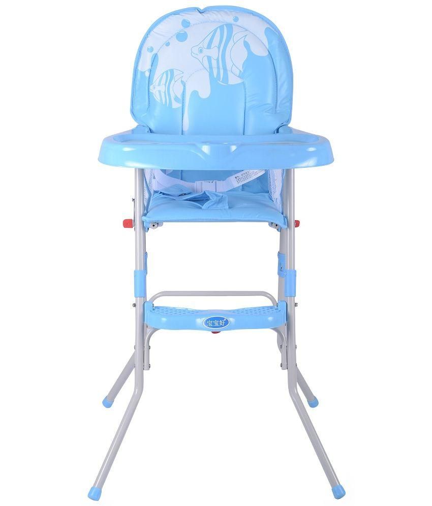 Baybee Baby High Chair Blue Baybee Baby High Chair Blue