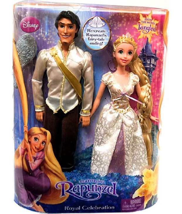 disney store rapunzel and flynn doll set