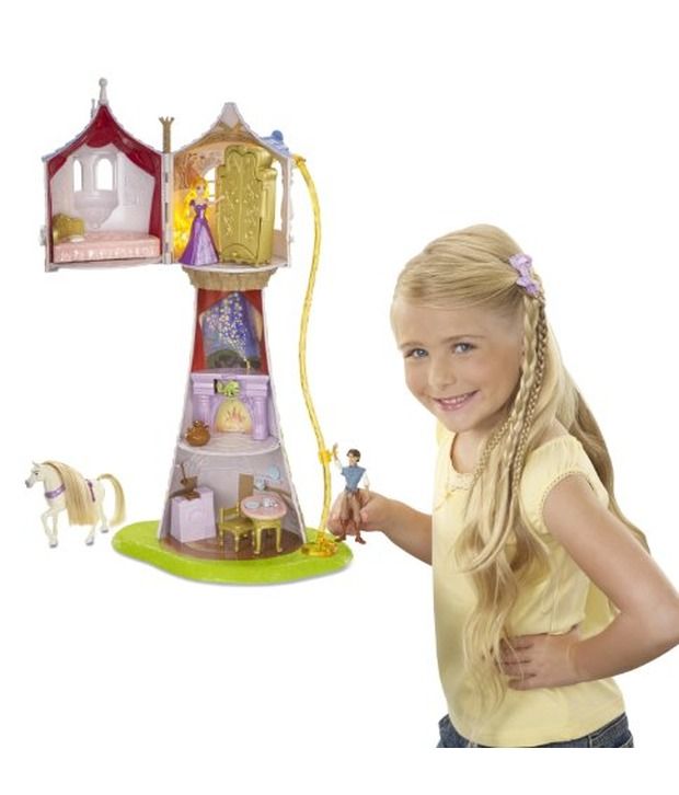 rapunzel mini doll playset