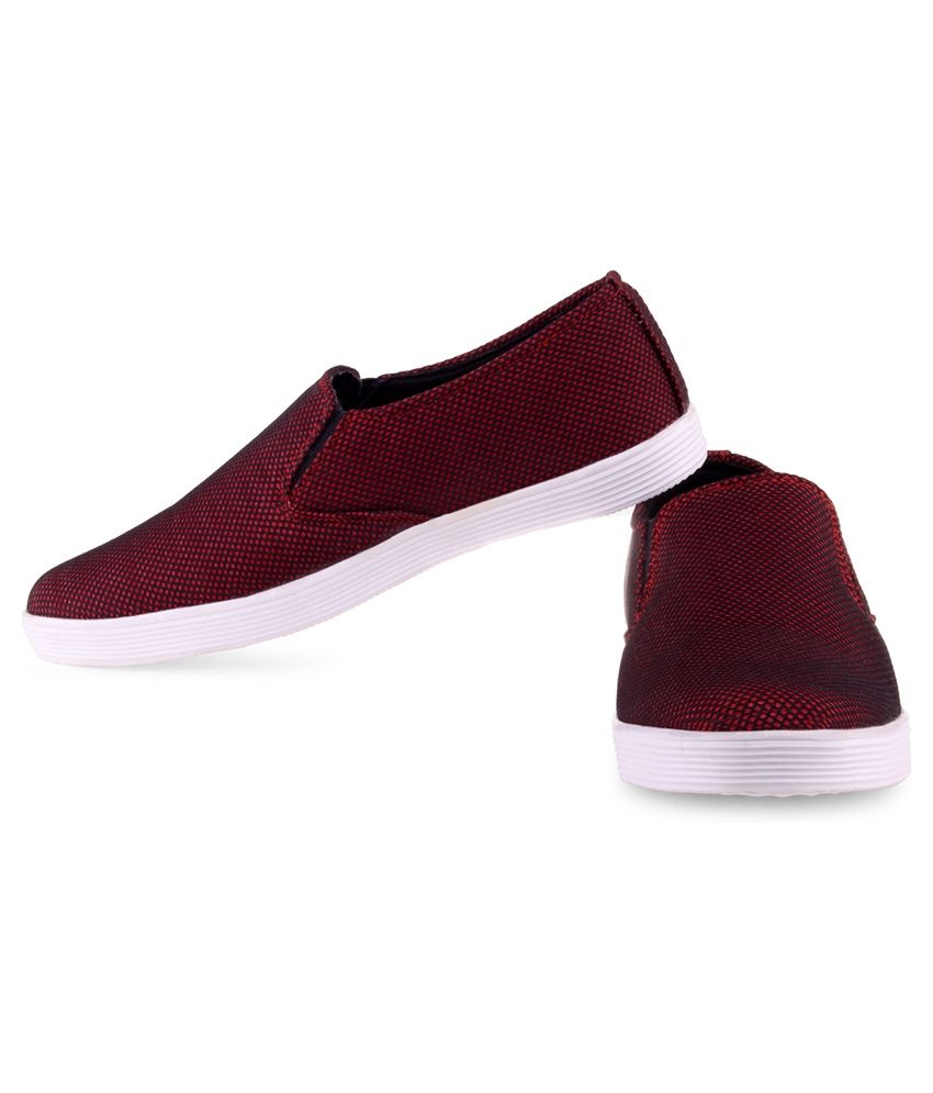 Recur Red SlipOn Shoes Buy Recur Red SlipOn Shoes