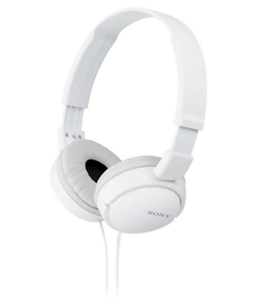 Sony MDR ZX110 On Ear Wired Headphone Without Mic White