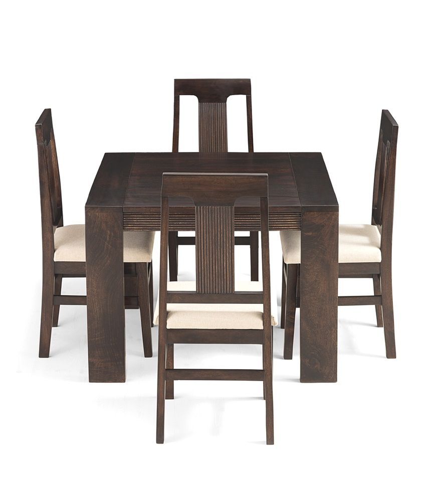 Hauslife Madison Solid Wood 4 Seater Dining Set Hauslife Madison Solid Wood 4 Seater Dining Set