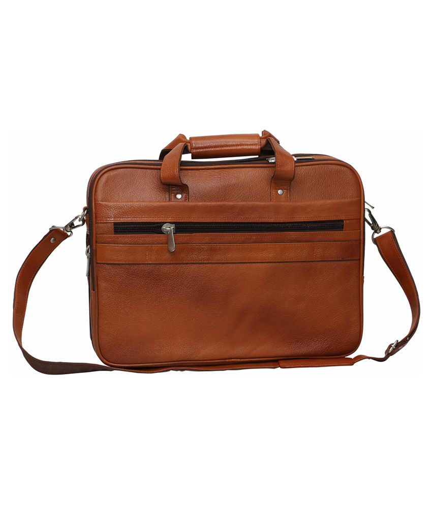 C Comfort Tan Leather Office Bag - Buy C Comfort Tan Leather Office Bag ...