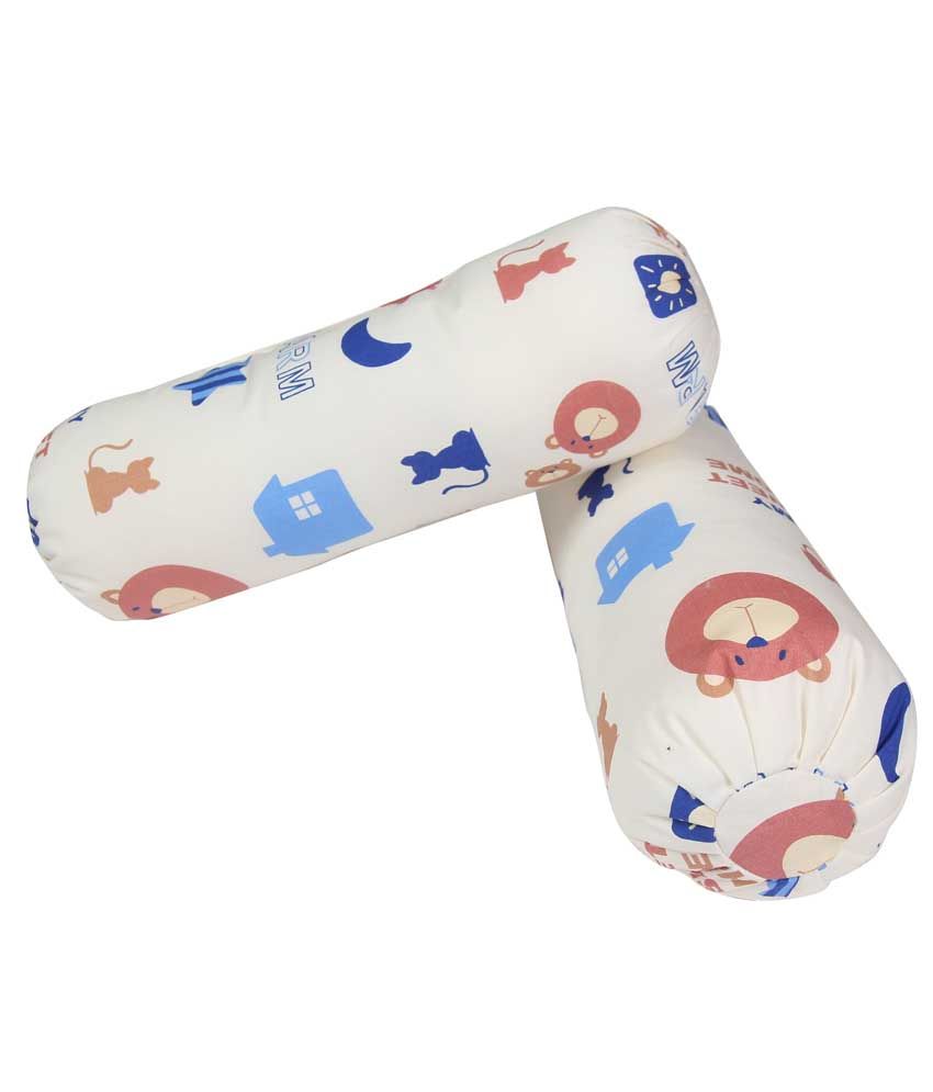 Kim's White Cotton Bolster Pillow For NewBorn Baby Set Of 2 Buy Kim