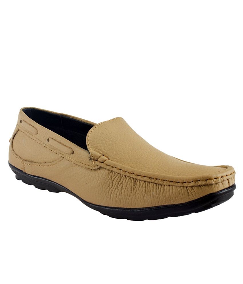 beige backless loafers