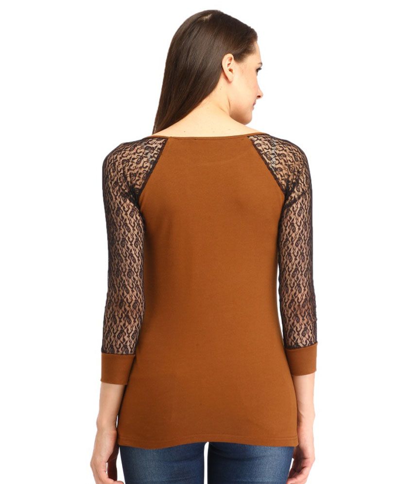Cottinfab Brown Cotton Tops Buy Cottinfab Brown Cotton Tops Online at