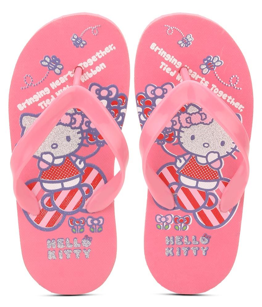  Hello  Kitty  Pink Flip  Flops  For Kids Price in India Buy 