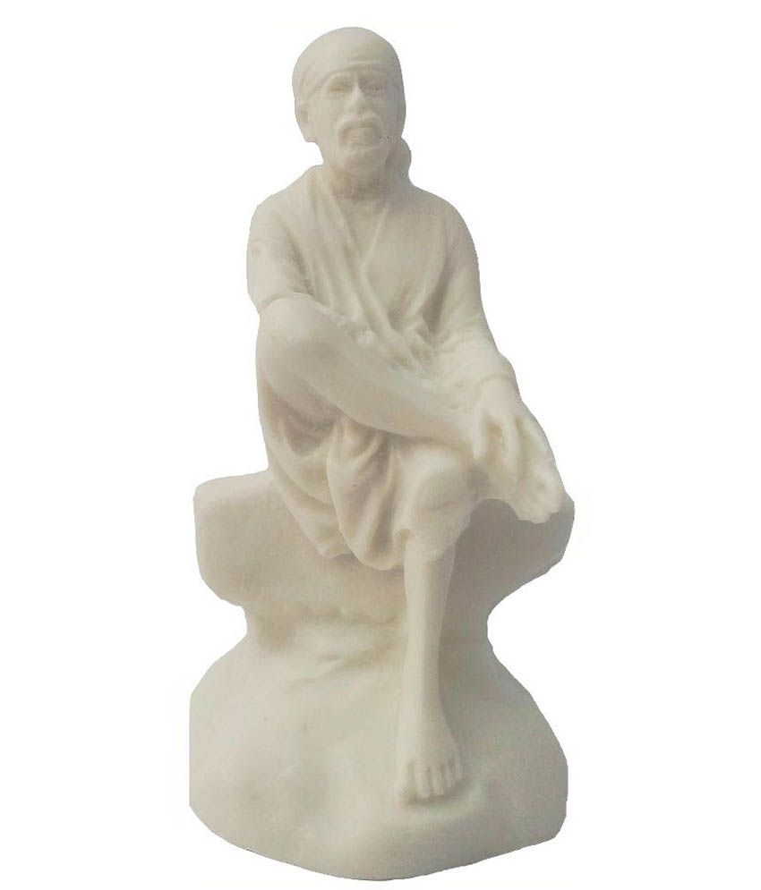     			Kavi White Sai Baba Idol