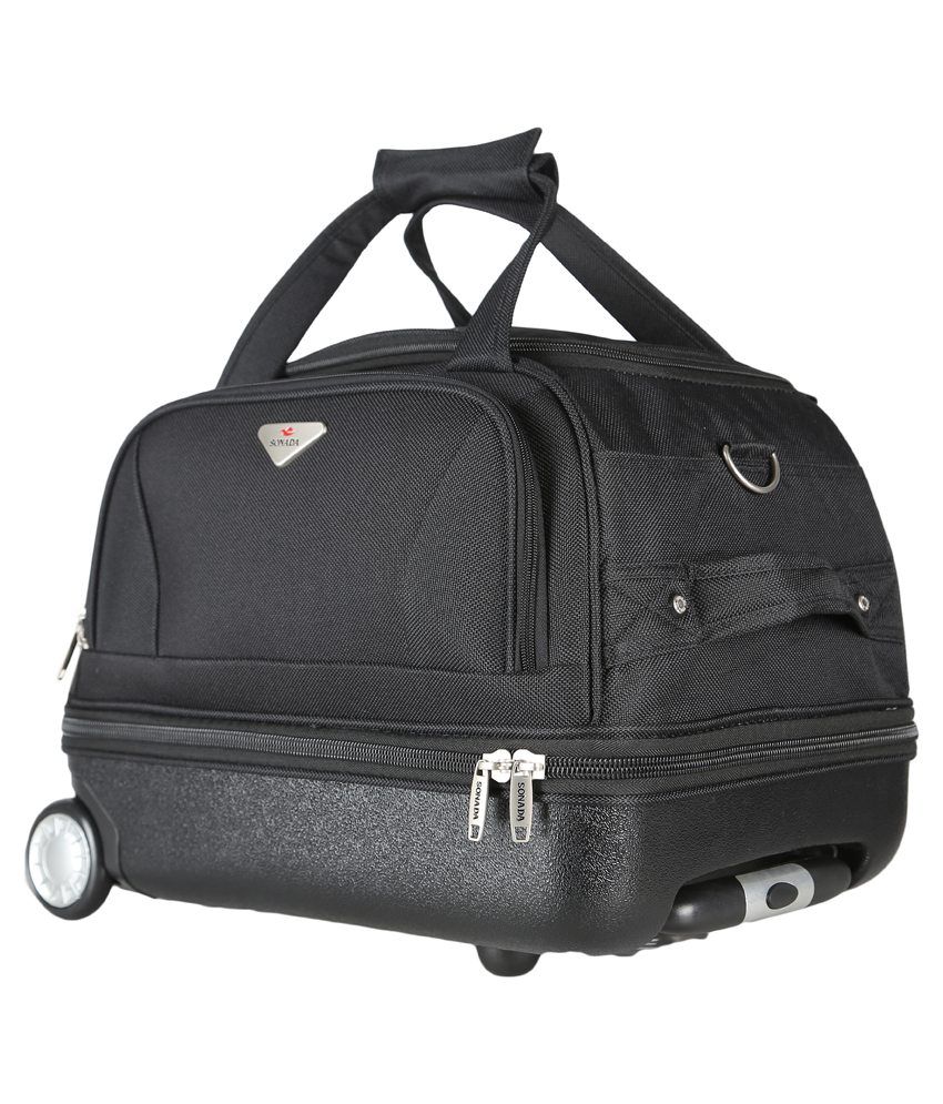 Sonada Black Duffle Trolley Bag Buy Sonada Black Duffle Trolley Bag