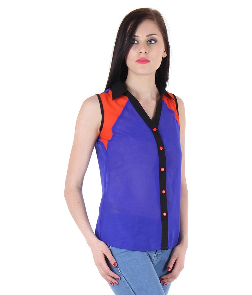 polyester blouses uk