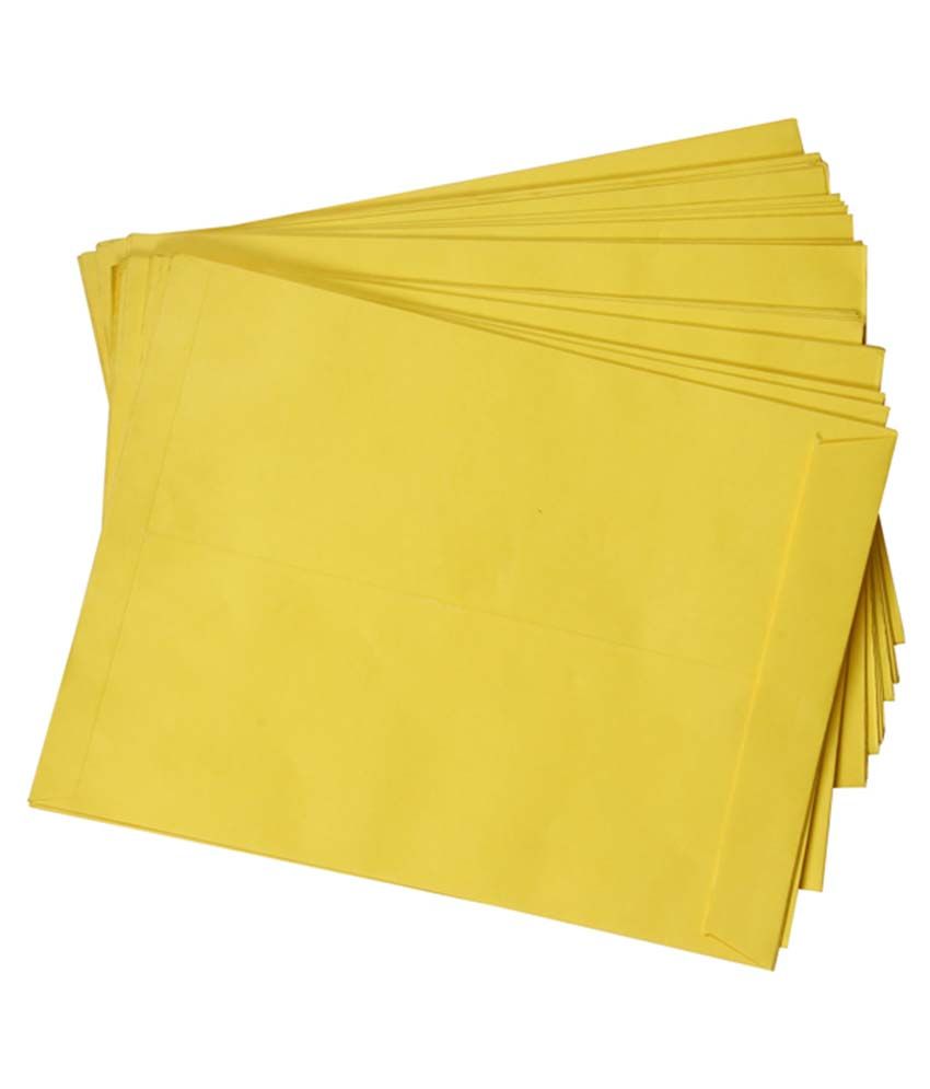 Writeaway Yellow 14*10 Envelopes Pack Of 50 Pcs Buy Online at Best