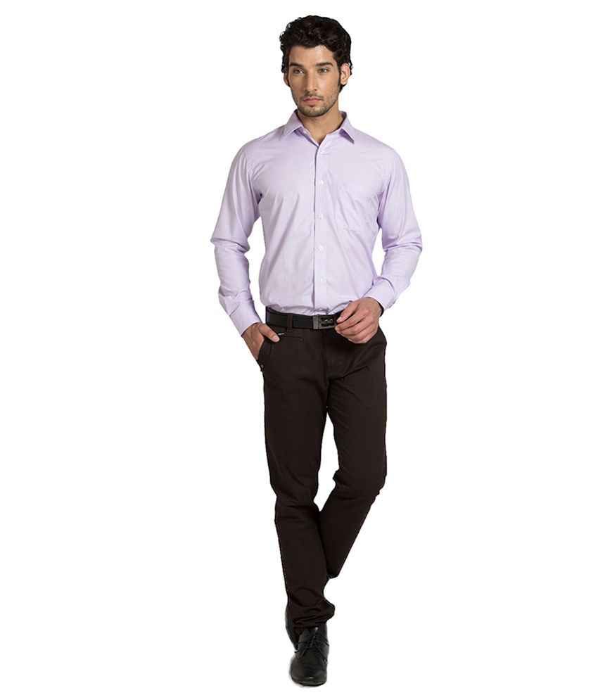 Klub Fox Purple Formal Regular Fit Shirt - Buy Klub Fox Purple Formal ...