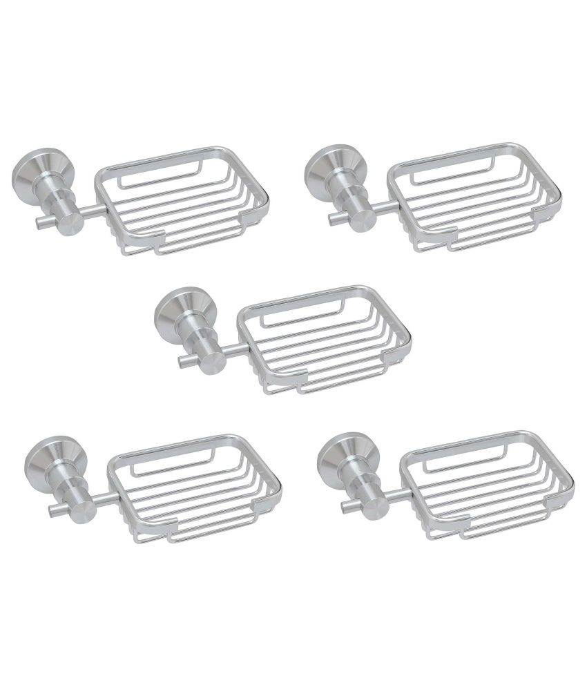 Buy HSR Aluminum Wall Mounted Soap Dish Set Of 5 Online At Low Price 