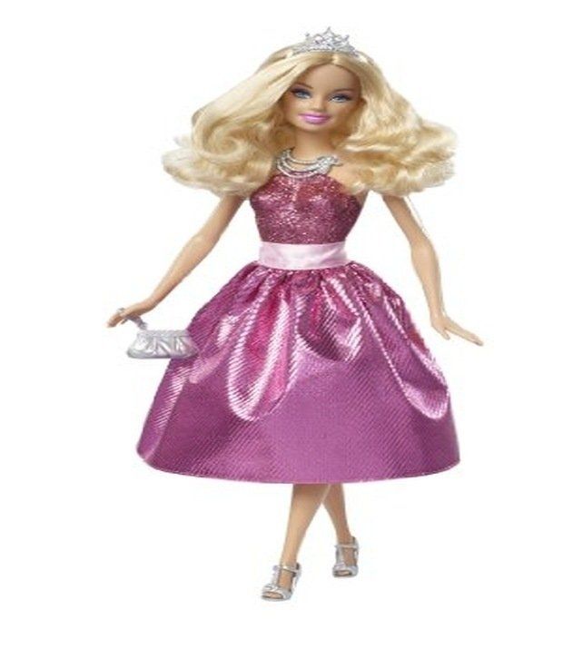 Barbie Princess Doll Dark Pink Dress Buy Barbie Princess Doll