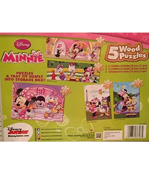 minnie mouse wooden puzzle