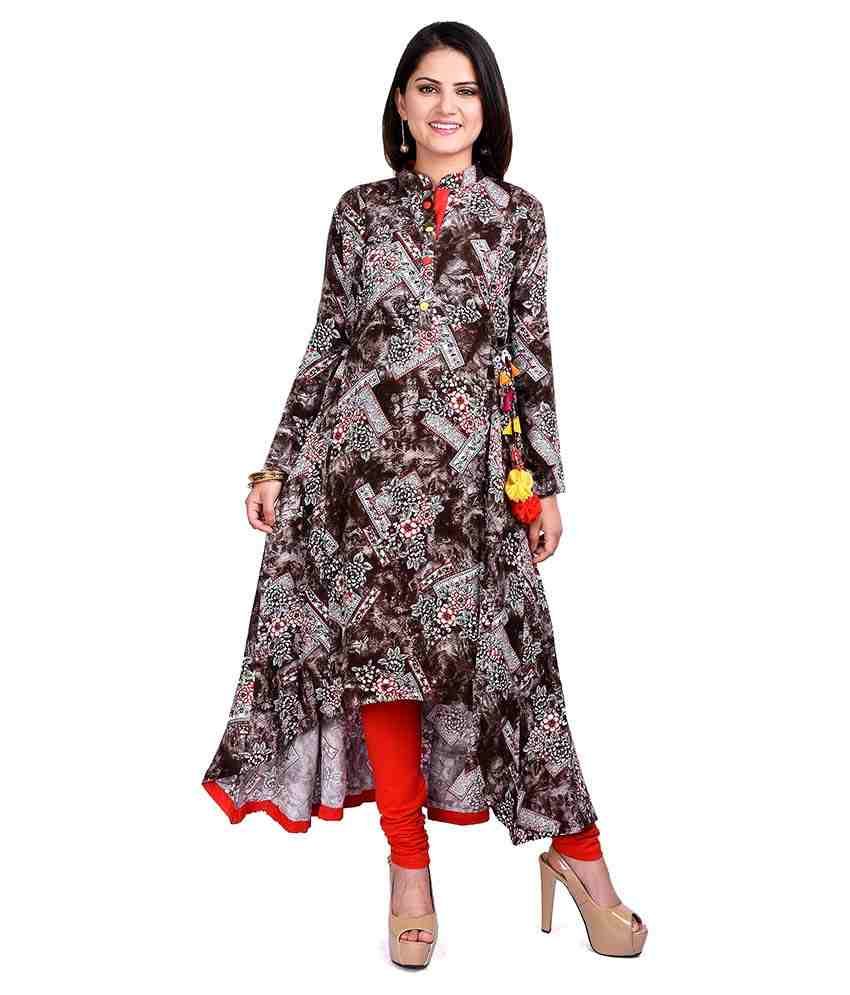 asymmetrical hemline kurti
