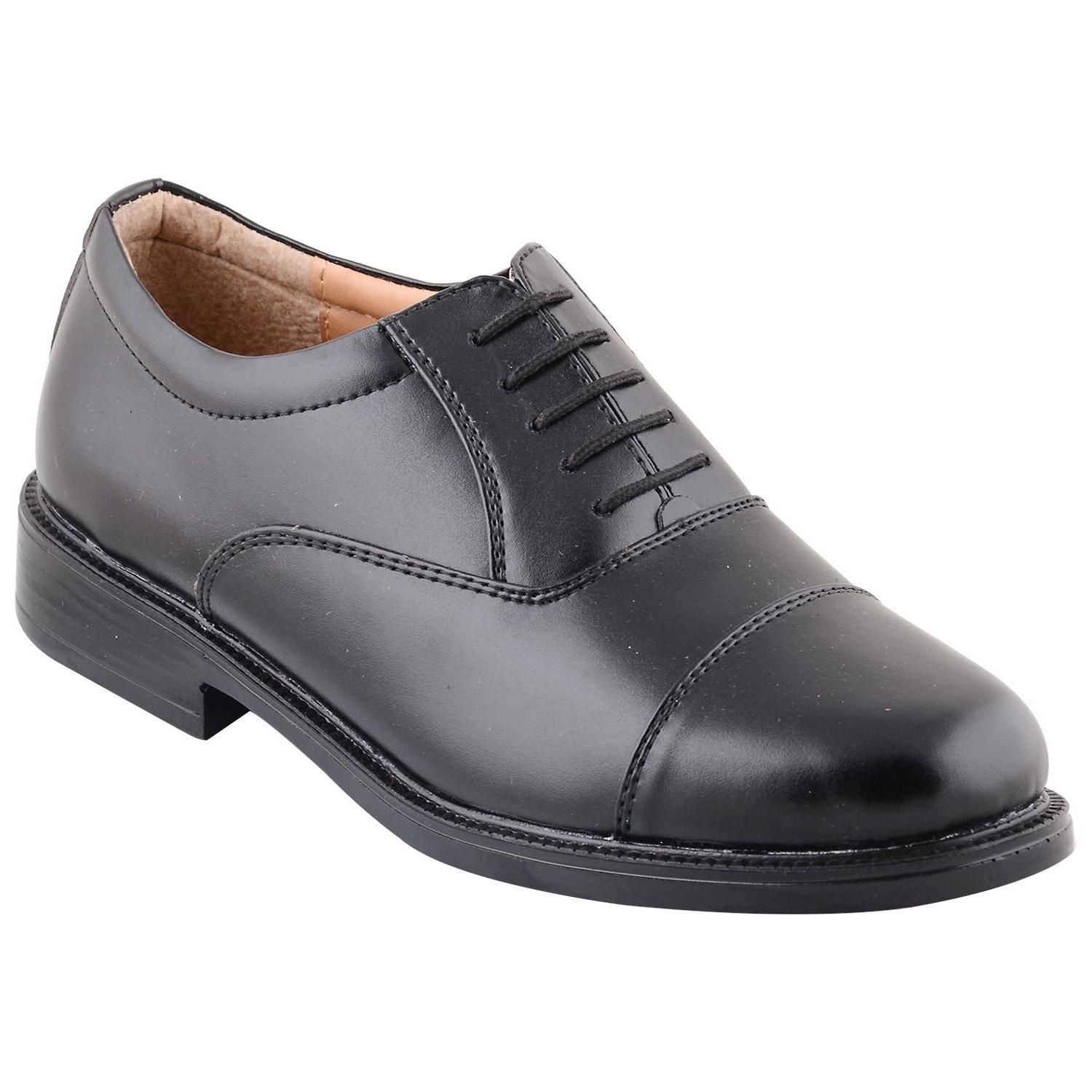 bata black leather shoes
